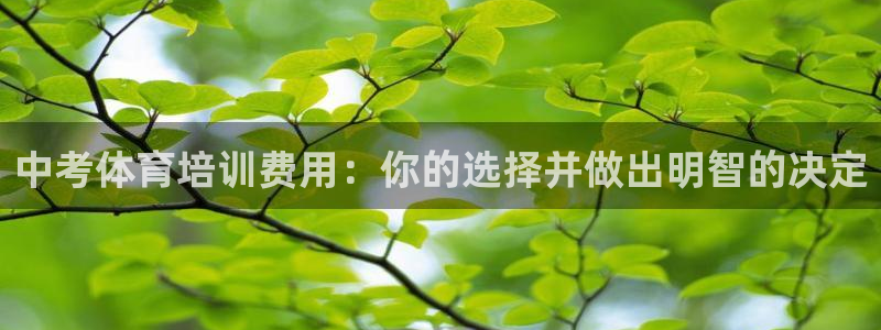 耀世平台代理怎么做任务：中考体育培训费用：你的选择并