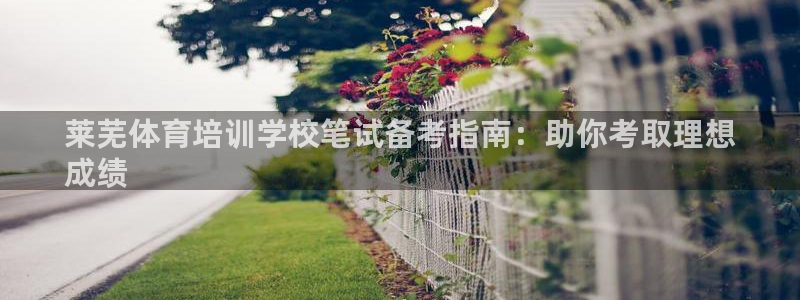 耀世楼盘：莱芜体育培训学校笔试备考指南：助你考取理想
