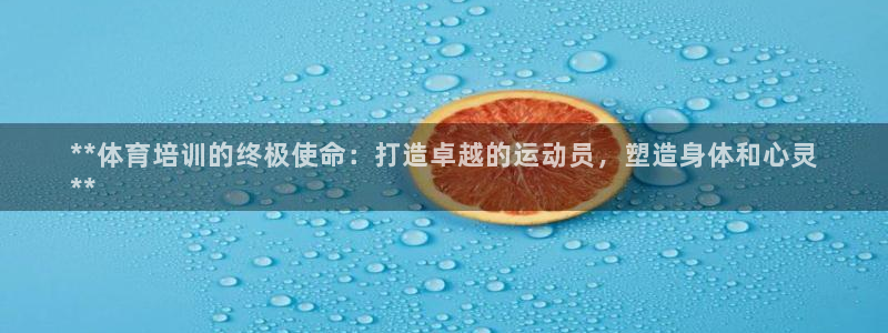 耀世来袭什么意思：**体育培训的终极使命：打造卓越的