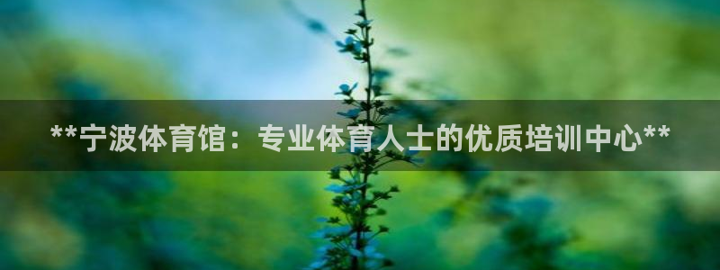 耀世娱乐老板是谁：**宁波体育馆：专业体育人士的优质培训中心